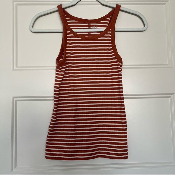 Gap Rust Stripe Tank - Picture 1 of 5